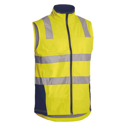 Bisley Taped Hi Vis Softshell Vest Bisley Taped Hi Vis Softshell Vest