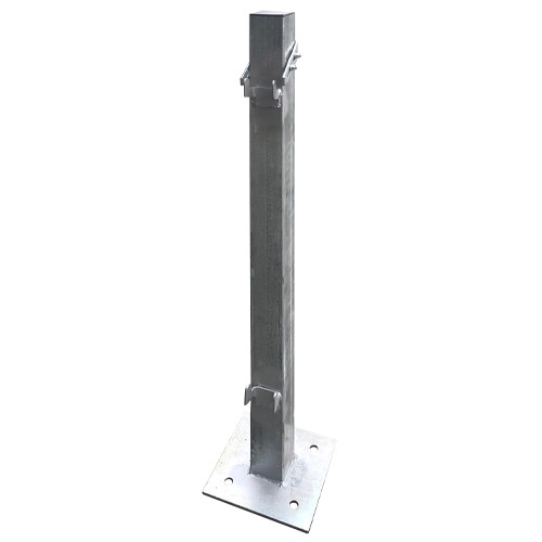 Construktor 1m x 50mm Square Edge Protection Galvanized Post with Side Locks Construktor 1m x 50mm Square Edge Protection Galvanized Post with Side Locks