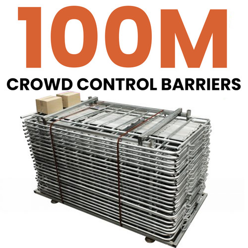 Construktor Galvanised Crowd Control Barrier Pack - 100m Construktor Galvanised Crowd Control Barrier Pack - 100m