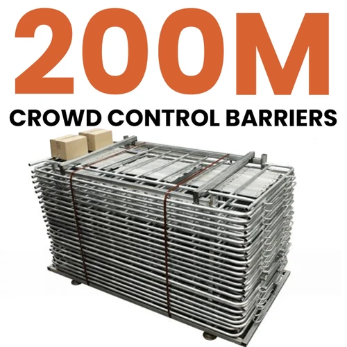 Construktor Galvanised Crowd Control Barrier Pack - 200m BF-6403