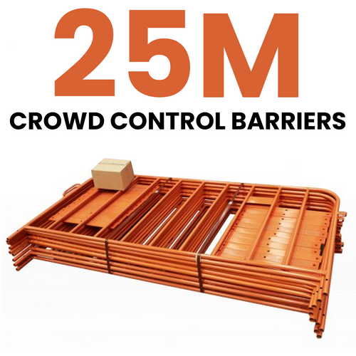 Construktor Orange Crowd Control Barrier Pack - 25m Construktor Orange Crowd Control Barrier Pack - 25m