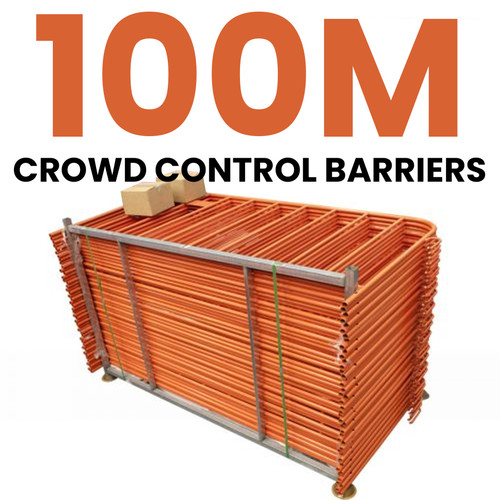 Construktor Orange Crowd Control Barrier Pack - 100m Construktor Orange Crowd Control Barrier Pack - 100m
