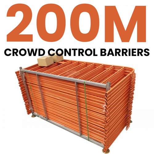 Construktor Orange Crowd Control Barrier Pack - 200m Construktor Orange Crowd Control Barrier Pack - 200m