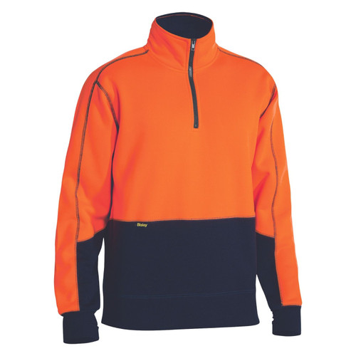 Bisley Hi Vis Fleece Zip Pullover Bisley Hi Vis Fleece Zip Pullover