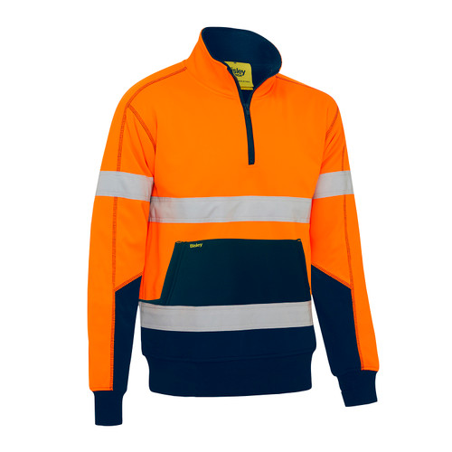 Bisley Taped Hi Vis Fleece Pullover with Sherpa Lining Bisley Taped Hi Vis Fleece Pullover with Sherpa Lining