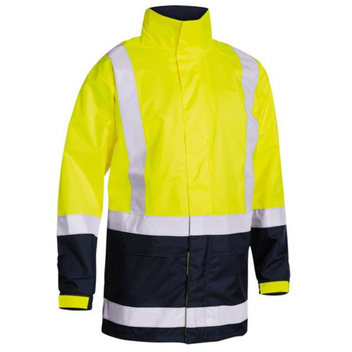 Bisley Taped Hi Vis Recycled Rain Shell Jacket Bisley Taped Hi Vis Recycled Rain Shell Jacket