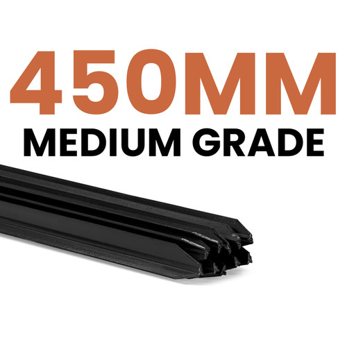 Steel Star Pickets Medium Grade Black - 450mm Steel Star Pickets Medium Grade Black - 450mm