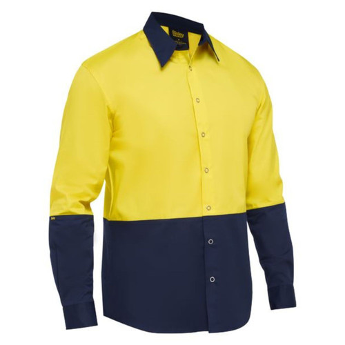 Bisley Two Tone HI VIS Shirt Long Sleeve Bisley Two Tone HI VIS Shirt Long Sleeve
