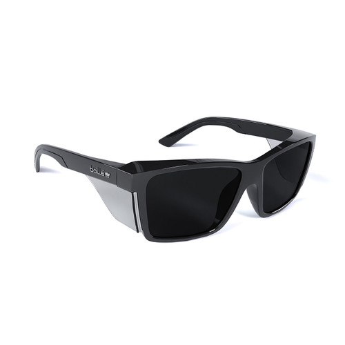 Bolle STKS 420 Safety Glasses - Black Gloss Frame - Smoke Lens Bolle STKS 420 Safety Glasses - Black Gloss Frame - Smoke Lens