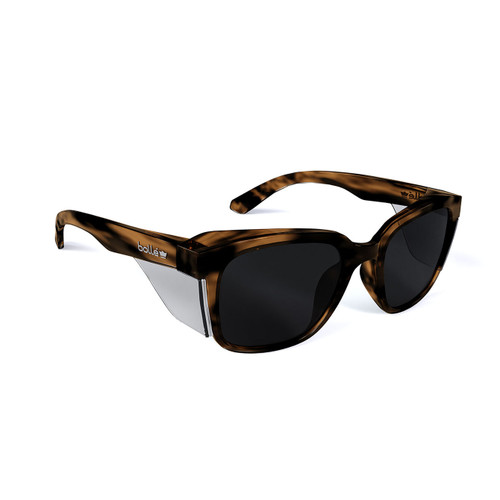 Bolle STKS 410 Safety Glasses - Brown Tortoise Frame - Smoke Lens Bolle STKS 410 Safety Glasses - Brown Tortoise Frame - Smoke Lens