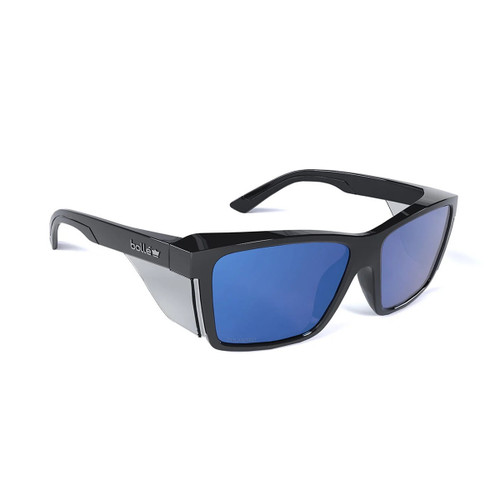 Bolle STKS 420 Polarised Safety Glasses - Cobalt Mirror Lens Bolle STKS 420 Polarised Safety Glasses - Cobalt Mirror Lens