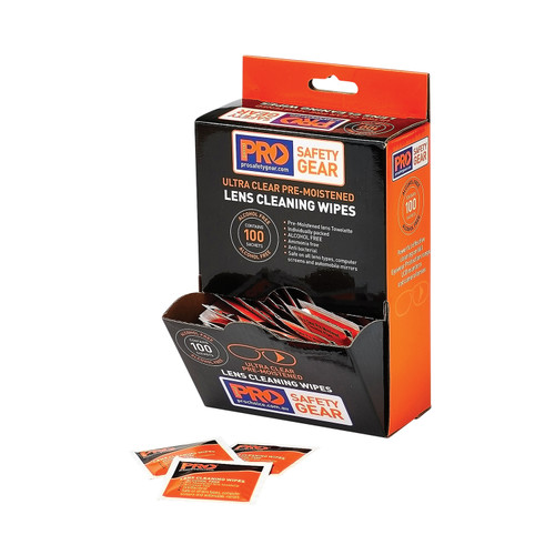 Lens Cleaning Wipes - Alcohol Free - Box of 100 Lens Cleaning Wipes - Alcohol Free - Box of 100