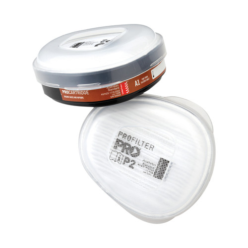 ProChoice A1P2 Filter Cartridges For HMTPM Half Mask - Pair ProChoice A1P2 Filter Cartridges For HMTPM Half Mask - Pair