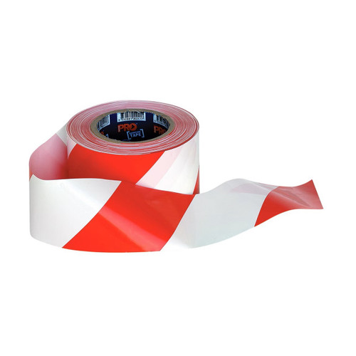 Red/White Barrier Tape - 75mm x 100m Red/White Barrier Tape - 75mm x 100m