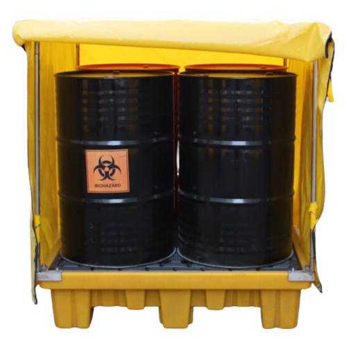 Spillfixr Frame & Cover for 2 Drum Yellow Pallet Spillfixr Frame & Cover for 2 Drum Yellow Pallet