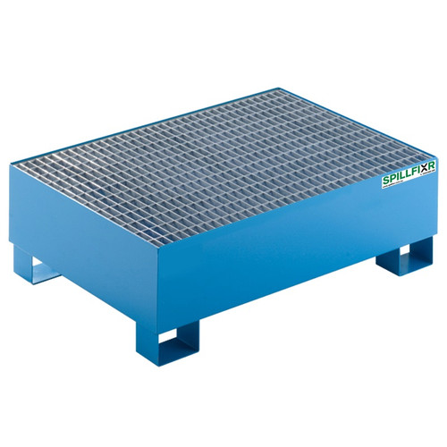 Spillfixr 2 Drum Steel Bunded Pallet - Blue Spillfixr 2 Drum Steel Bunded Pallet - Blue
