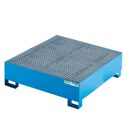 Spillfixr 4 Drum Steel Bunded Pallet - Blue Spillfixr 4 Drum Steel Bunded Pallet - Blue