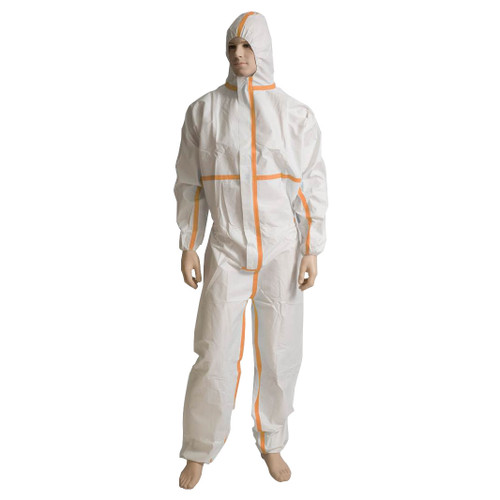 White Type 4/5/6 Microporous Disposable Coveralls White Type 4/5/6 Microporous Disposable Coveralls