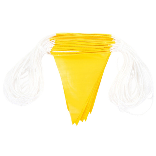 Yellow Safety Flagging/Bunting - 30m Roll Yellow Safety Flagging/Bunting - 30m Roll