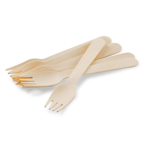 Wooden Forks 155mm - Pack of 100 Wooden Forks 155mm - Pack of 100