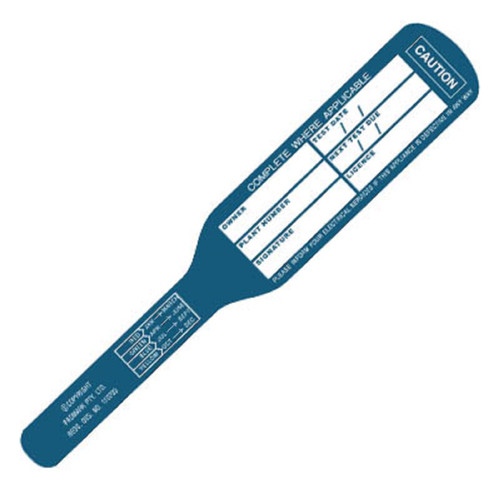 Blue Commercial & Building Test Tags-100PK Blue Commercial & Building Test Tags-100PK