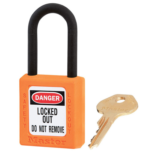 Master Lock Safety Lockout Padlock Non Conductive - Orange Keyed Differently Master Lock Safety Lockout Padlock Non Conductive - Orange Keyed Differently