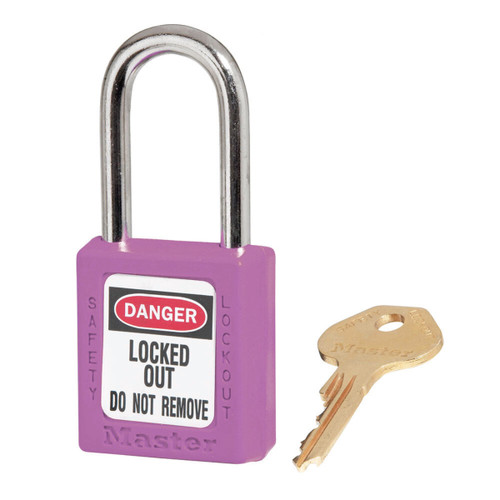 Master Lock Safety Lockout Padlock - Purple Keyed Differently Master Lock Safety Lockout Padlock - Purple Keyed Differently