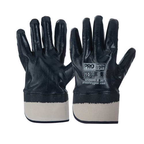 ProChoice Super-Guard Blue Fully Dipped/Safety Cuff Gloves ProChoice Super-Guard Blue Fully Dipped/Safety Cuff Gloves