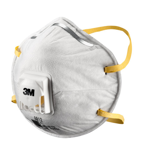 3M™ P1 Cupped Particulate Respirator with Valve - Box of 10 3M™ P1 Cupped Particulate Respirator with Valve - Box of 10