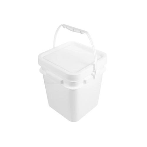 10L Square Pail & Lid - White 10L Square Pail & Lid - White