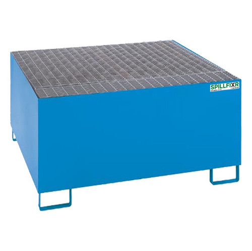 Spillfixr Single IBC Steel Bunded Pallet - Blue SF-0420