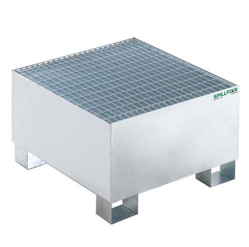 Spillfixr Single IBC Steel Bunded Pallet - Galvanised Spillfixr Single IBC Steel Bunded Pallet - Galvanised