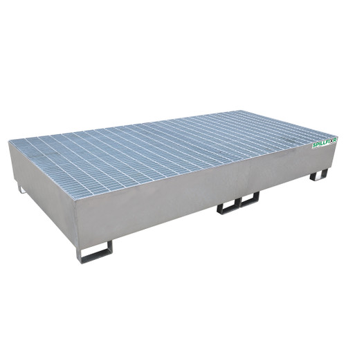 Spillfixr Double IBC Steel Bunded Pallet - Galvanised Spillfixr Double IBC Steel Bunded Pallet - Galvanised
