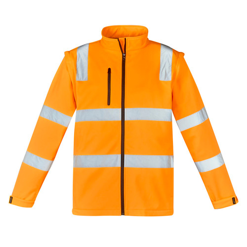Syzmik Unisex Hi Vis Vic Rail 2 in 1 Softshell Jacket Syzmik Unisex Hi Vis Vic Rail 2 in 1 Softshell Jacket