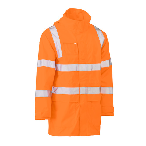 Bisley Taped Hi Vis Rail Wet Weather Jacket Bisley Taped Hi Vis Rail Wet Weather Jacket