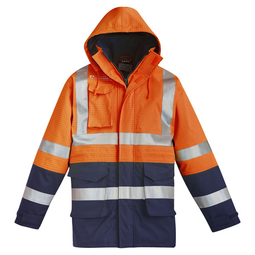 Syzmik Mens FR Arc Rated Anti Static Waterproof Jacket Syzmik Mens FR Arc Rated Anti Static Waterproof Jacket