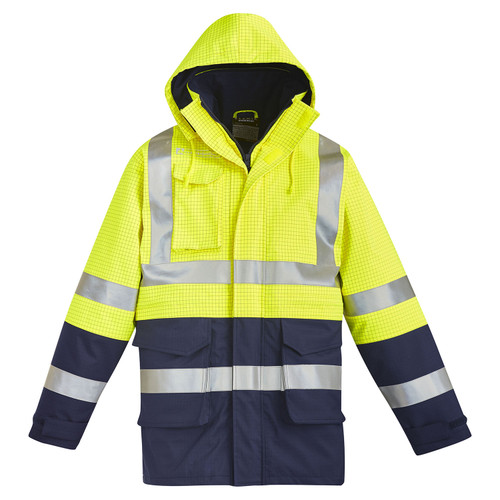 Syzmik Mens FR Arc Rated Anti Static Waterproof Jacket Syzmik Mens FR Arc Rated Anti Static Waterproof Jacket