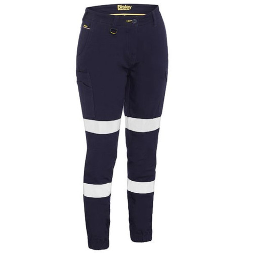 Bisley Womens Taped Cotton Cuffed Cargo Pants Bisley Womens Taped Cotton Cuffed Cargo Pants