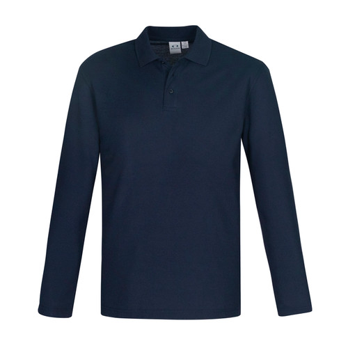Biz Collection Mens Long Sleeve Crew Polo Biz Collection Mens Long Sleeve Crew Polo