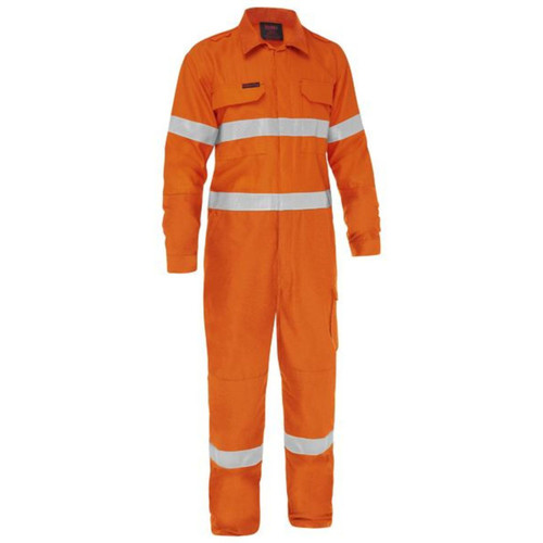 Bisley Apex 185 Taped HI VIS FR Ripstop Vented Coverall Bisley Apex 185 Taped HI VIS FR Ripstop Vented Coverall