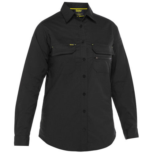 Bisley Womens X Airflow Stretch Ripstop Long Sleeve Shirt Bisley Womens X Airflow Stretch Ripstop Long Sleeve Shirt