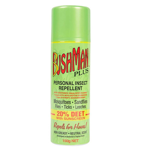 Bushman 150g Insect Spray + Sunscreen Bushman 150g Insect Spray + Sunscreen