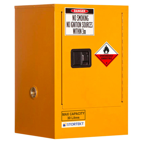 Stortekt 30 Litre Class 4.2 Spontaneously Combustible Substance Storage Cabinet Stortekt 30 Litre Class 4.2 Spontaneously Combustible Substance Storage Cabinet
