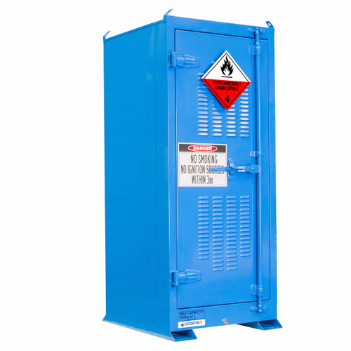 Stortekt 250 Litre Outdoor Class 4.2 Spontaneously Combustible Substances Storage Cabinet - Drum Store Stortekt 250 Litre Outdoor Class 4.2 Spontaneously Combustible Substances Storage Cabinet - Drum Store