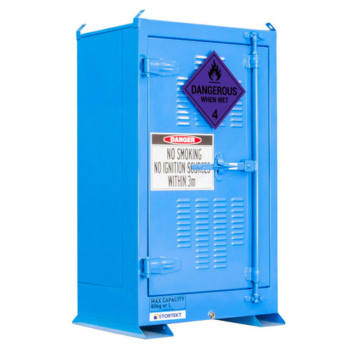 Stortekt 80 Litre Outdoor Class 4.3 Dangerous When Wet Storage Cabinet Stortekt 80 Litre Outdoor Class 4.3 Dangerous When Wet Storage Cabinet