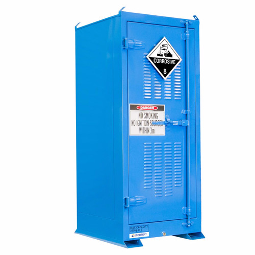 Stortekt 250 Litre Outdoor Class 8 Corrosive Substances Storage Cabinet - Drum Store Stortekt 250 Litre Outdoor Class 8 Corrosive Substances Storage Cabinet - Drum Store