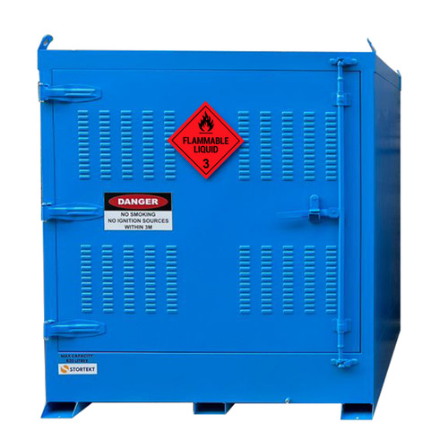 Stortekt 1000L Outdoor Flammable Liquid Storage Cabinet - Single IBC Store 