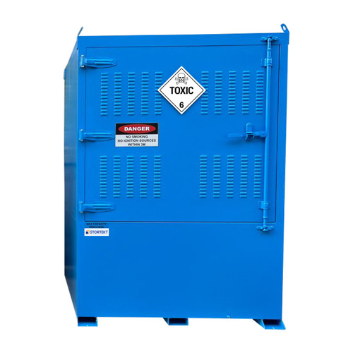 Stortekt 1000 Litre Outdoor Class 6 Toxic Substances Storage Cabinet - Single IBC Store Stortekt 1000 Litre Outdoor Class 6 Toxic Substances Storage Cabinet - Single IBC Store