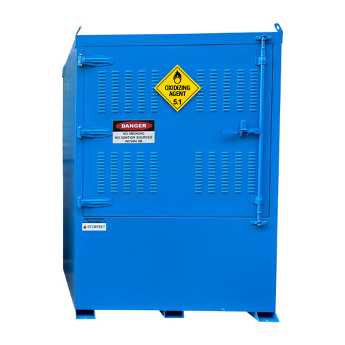 Stortekt 1000 Litre Outdoor Class 5.1 Oxidizing Agent Storage Cabinet - Single IBC Store 