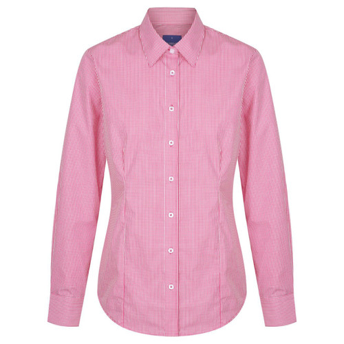 Gloweave Gingham Check Ladies Shirt, Long Sleeve Gloweave Gingham Check Ladies Shirt, Long Sleeve